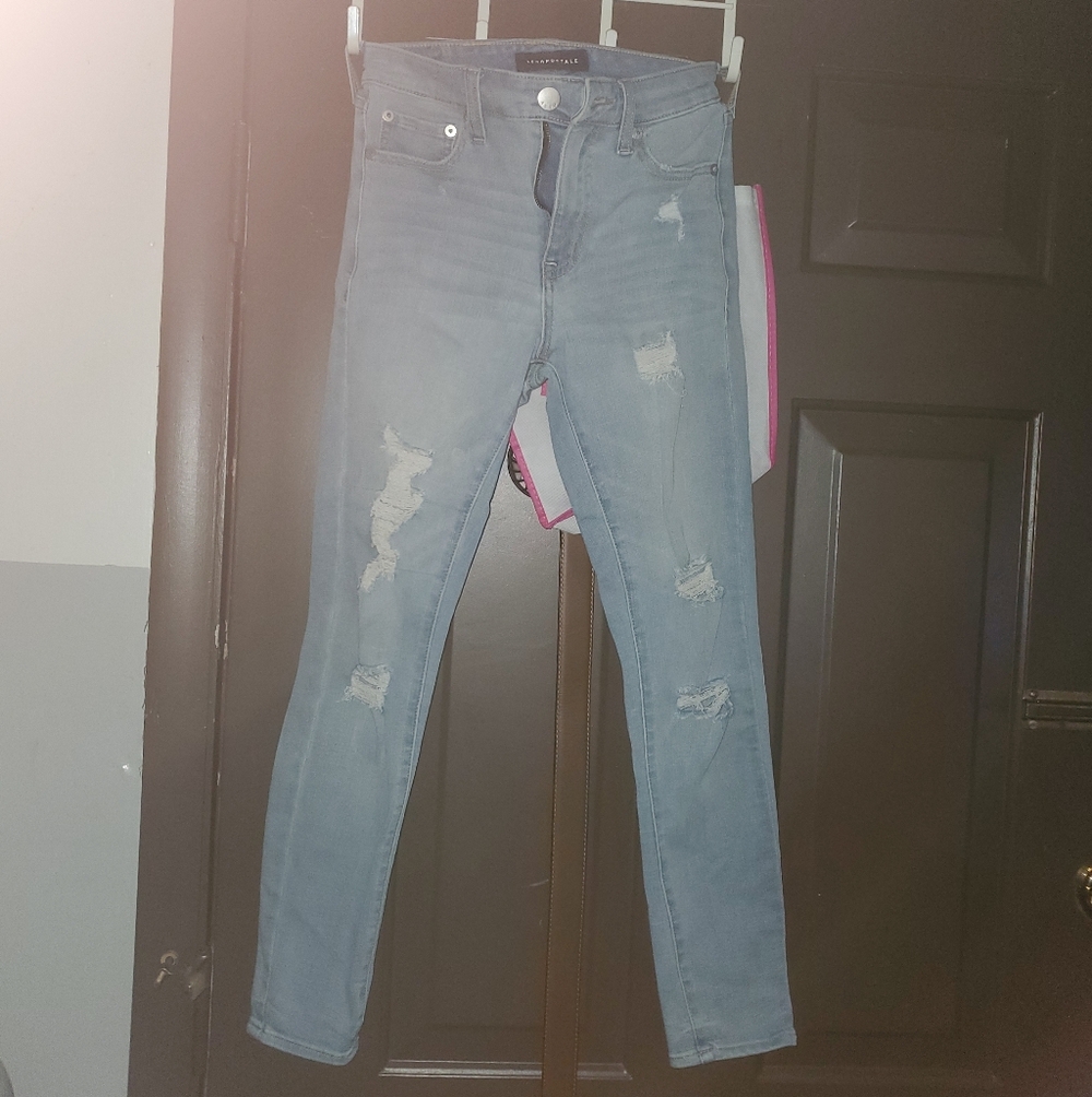 Aeropostale Women's Light Blue Skinny Jeans